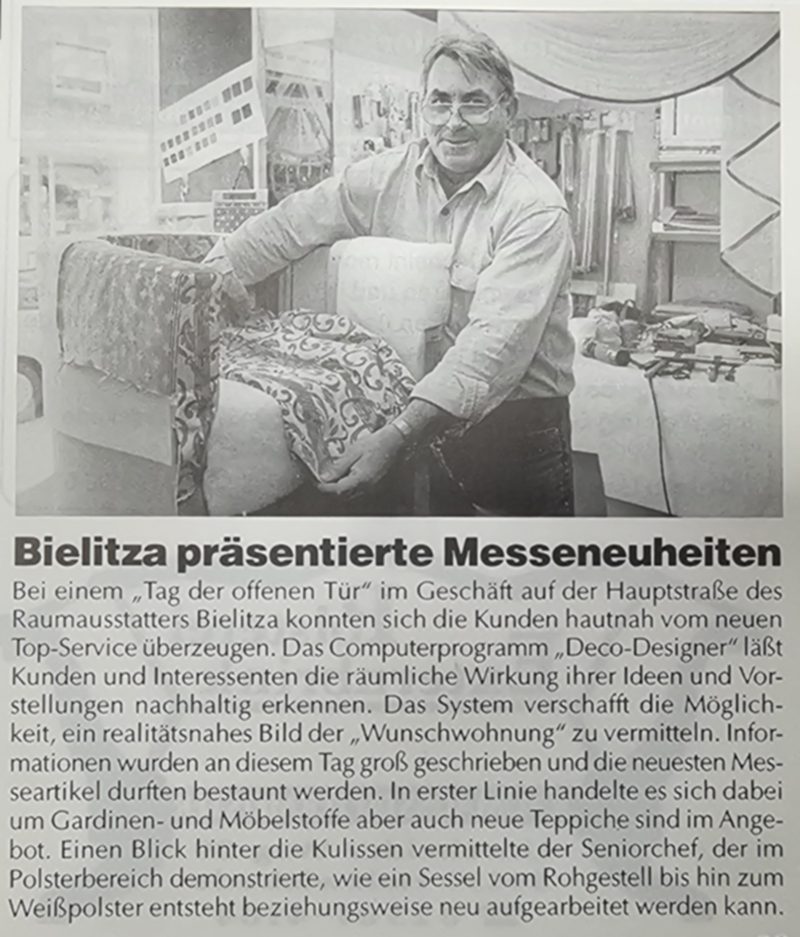 Zeitungswerbung 1999 Tag der offenen Tür