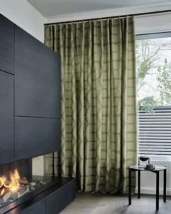 Übergardinen modern gemustert – elegante Fensterlösung von Bielitza Raumausstattung