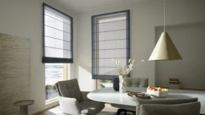 Faltrollos und Raffrollos auf Maß gefertigt