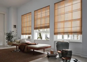 Faltrollo Stream FR mit klaren Linien aus der Jab Anstoetz Systems Kollektion – moderne Fensterdekoration von Bielitza Raumausstattung