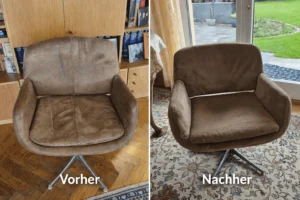 Bürosessel vorher nachher