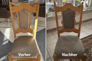 Eichenstühle vorher nachher